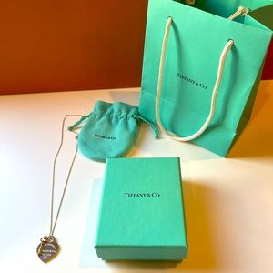 Tiffany and Co. Heart Tag with Key Pendant